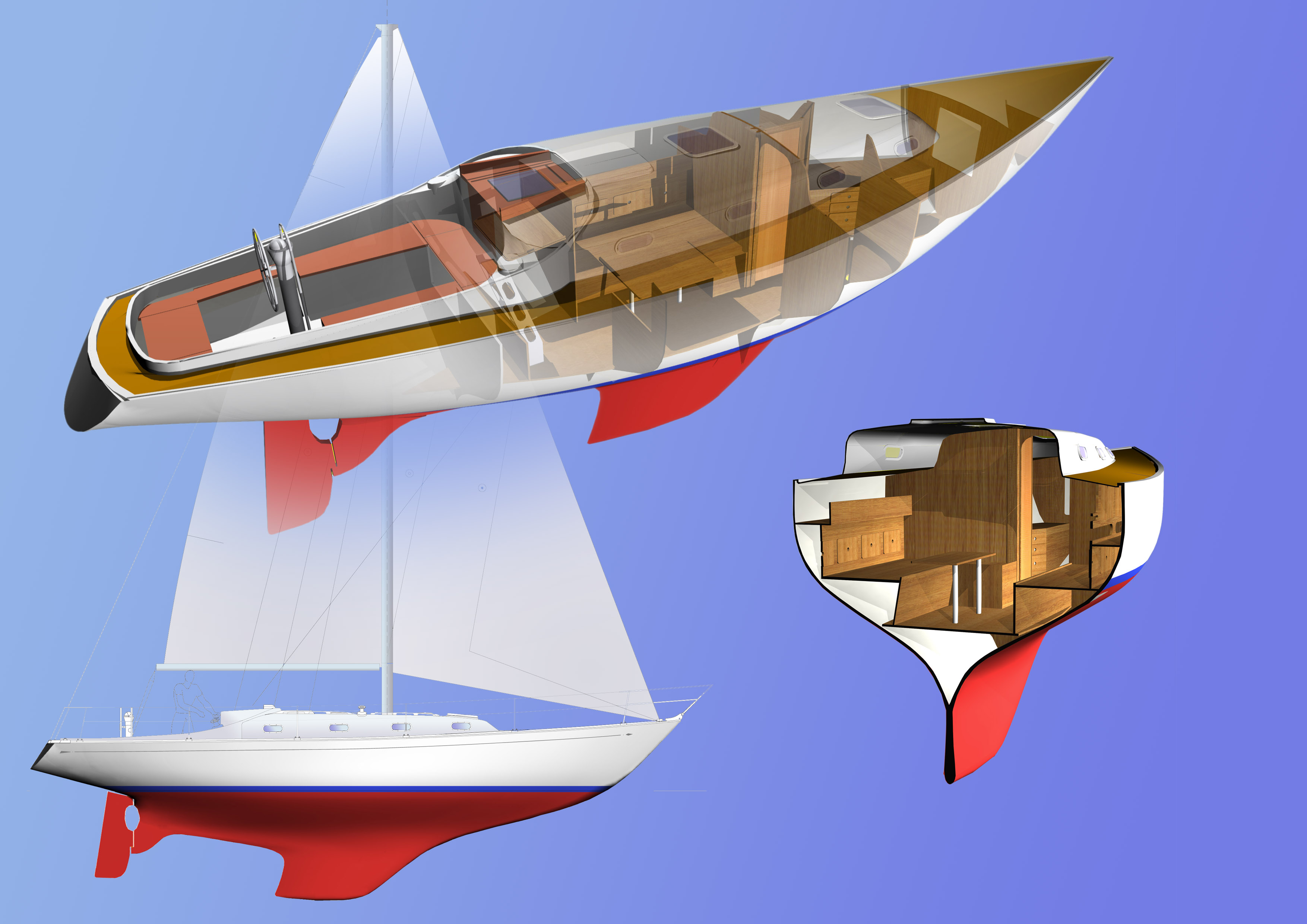 Studio per la progettazione di una barca a vela